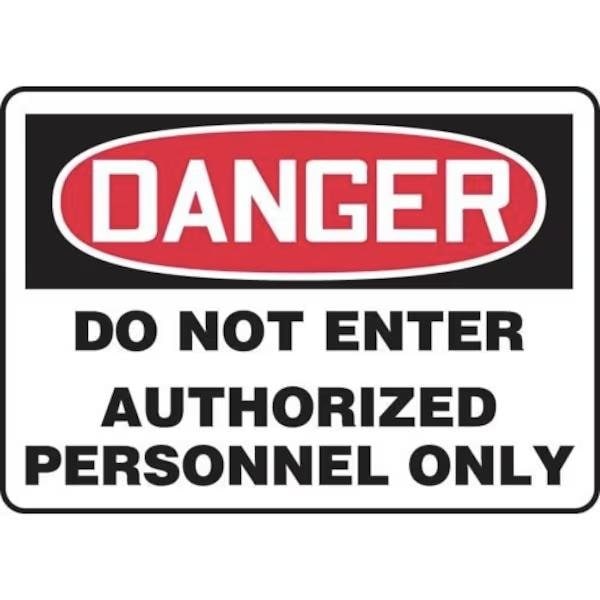 Accuform OSHA DANGER SAFETY SIGN DO NOT FRMADM140XP FRMADM140XP - main